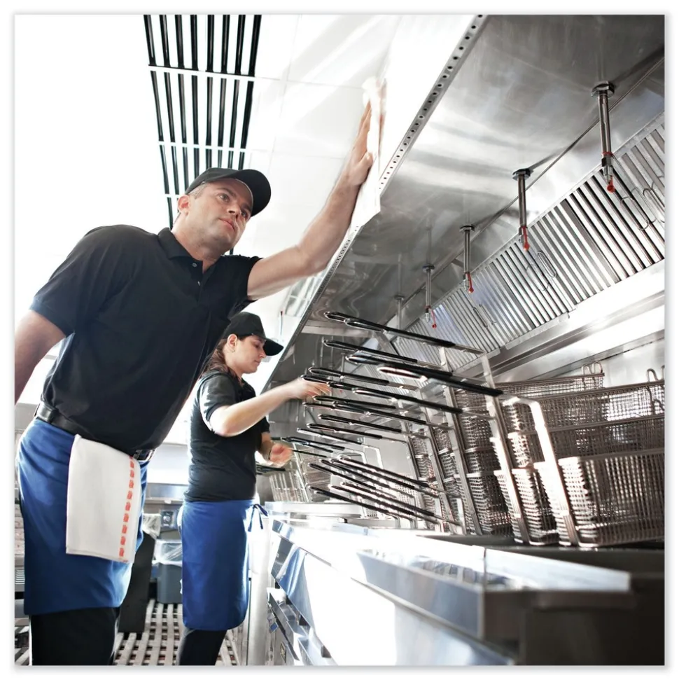 Tork 13 in. x 24 in. Foodservice Cloth - White (150/Carton)