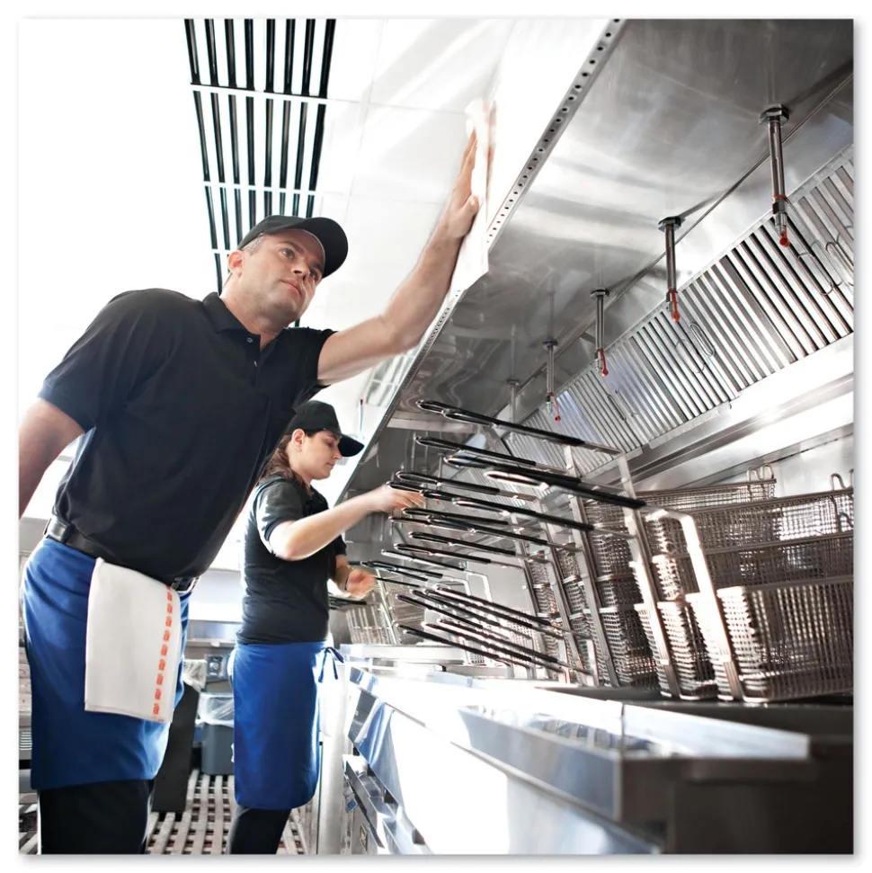 Tork 13 in. x 21 in. Foodservice Cloth - White (50/Carton)