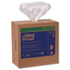 Tork 8.46 in. x 16.13 in. Heavy-Duty Cleaning Cloth - White (5/Carton)