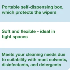 Tork 12 in. x 12 in. 1-Ply Low-Lint Cleaning Cloth - Blue (250/Carton)