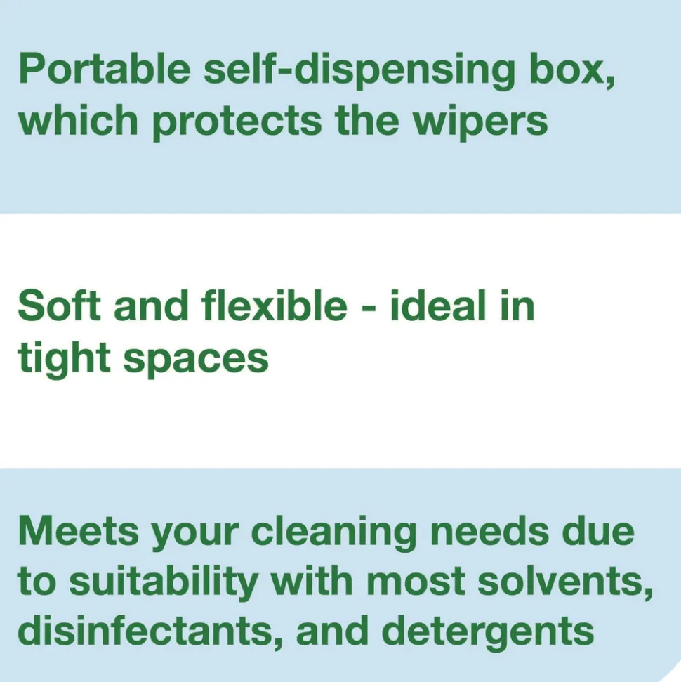 Tork 12 in. x 12 in. 1-Ply Low-Lint Cleaning Cloth - Blue (250/Carton)