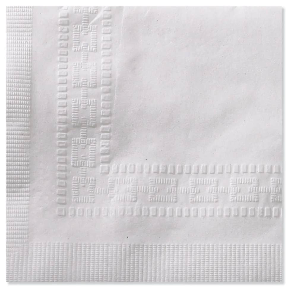 Tork 15 in. x 17 in. 2-Ply 1/8-Fold Advanced Dinner Napkins - White (2800/Carton)