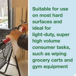 Tork 8 in. x 6 in. 1-Ply Light-Duty Surface Cleaning Wet Wipe - Unscented, White (2 Rolls/Carton)