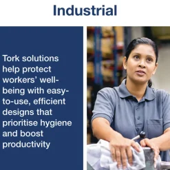 Tork 8 in. x 6 in. 1-Ply Light-Duty Surface Cleaning Wet Wipe - Unscented, White (2 Rolls/Carton)