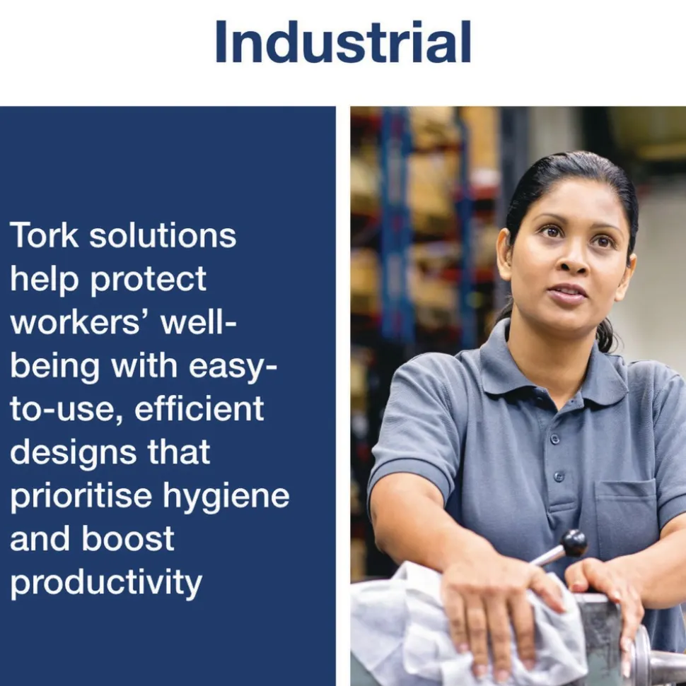 Tork 8 in. x 6 in. 1-Ply Light-Duty Surface Cleaning Wet Wipe - Unscented, White (2 Rolls/Carton)