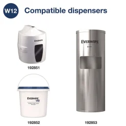 Tork 6 in. x 6 in. 1-Ply Surface Cleaning Wet Wipe - Lemon, White (4 Rolls/Carton)