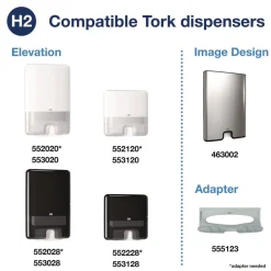 Tork 8.3 in. x 9.25 in. 1-Ply Xpress Compressed Multifold Hand Towels - White (12 Packs/Carton)