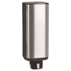 Tork 4.25 in. x 4.25 in. x 11.38 in. 1 Liter Bottle 33 oz. Bottle Foam Skincare Manual Dispenser - Stainless Steel