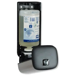 Tork 4.25 in. x 4.25 in. x 11.38 in. 1 Liter Bottle 33 oz. Bottle Foam Skincare Manual Dispenser - Stainless Steel