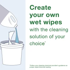 Tork 8.5 in. x 7 in. x 7 in. Chem-Ready Buckets - White (5/Carton)