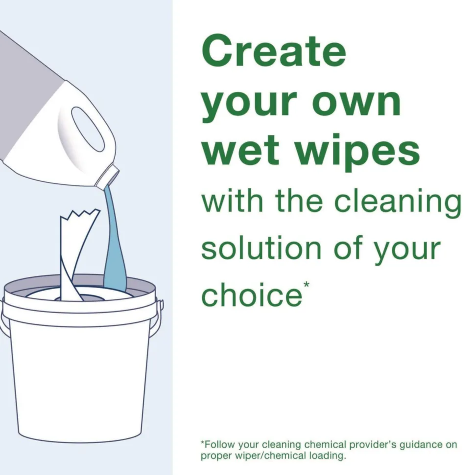 Tork 8.5 in. x 7 in. x 7 in. Chem-Ready Buckets - White (5/Carton)