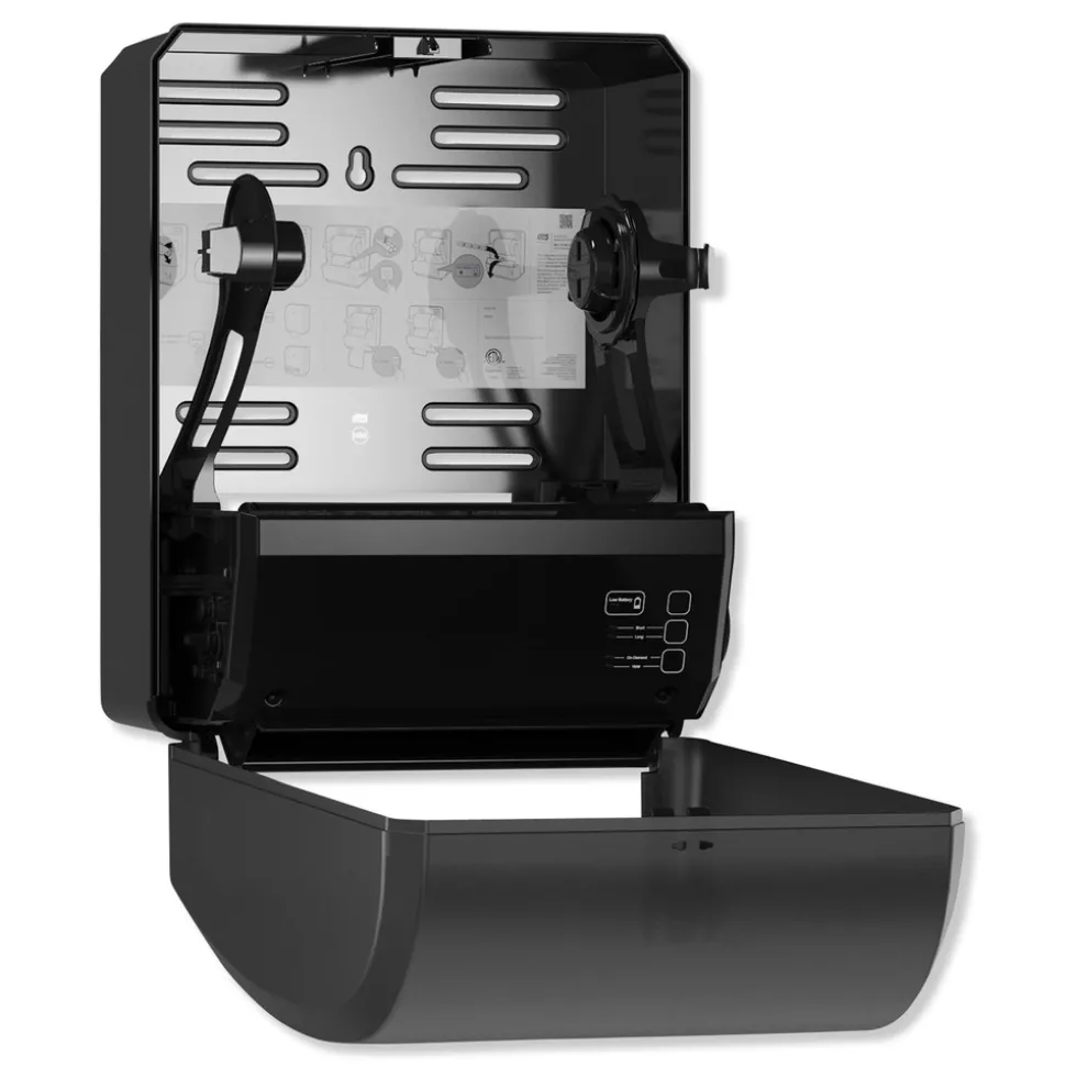 Tork 12.32 in. x 9.32 in. x 15.95 in. Electronic Hand Towel Roll Dispenser for 8 in. Rolls - Black (1/Carton)