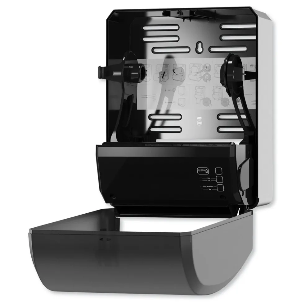 Tork 12.32 in. x 9.32 in. x 15.95 in. Electronic Hand Towel Roll Dispenser for 8 in. Rolls - Black (1/Carton)