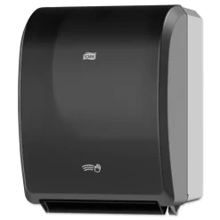 Tork 12.32 in. x 9.32 in. x 15.95 in. Electronic Hand Towel Roll Dispenser for 8 in. Rolls - Black (1/Carton)