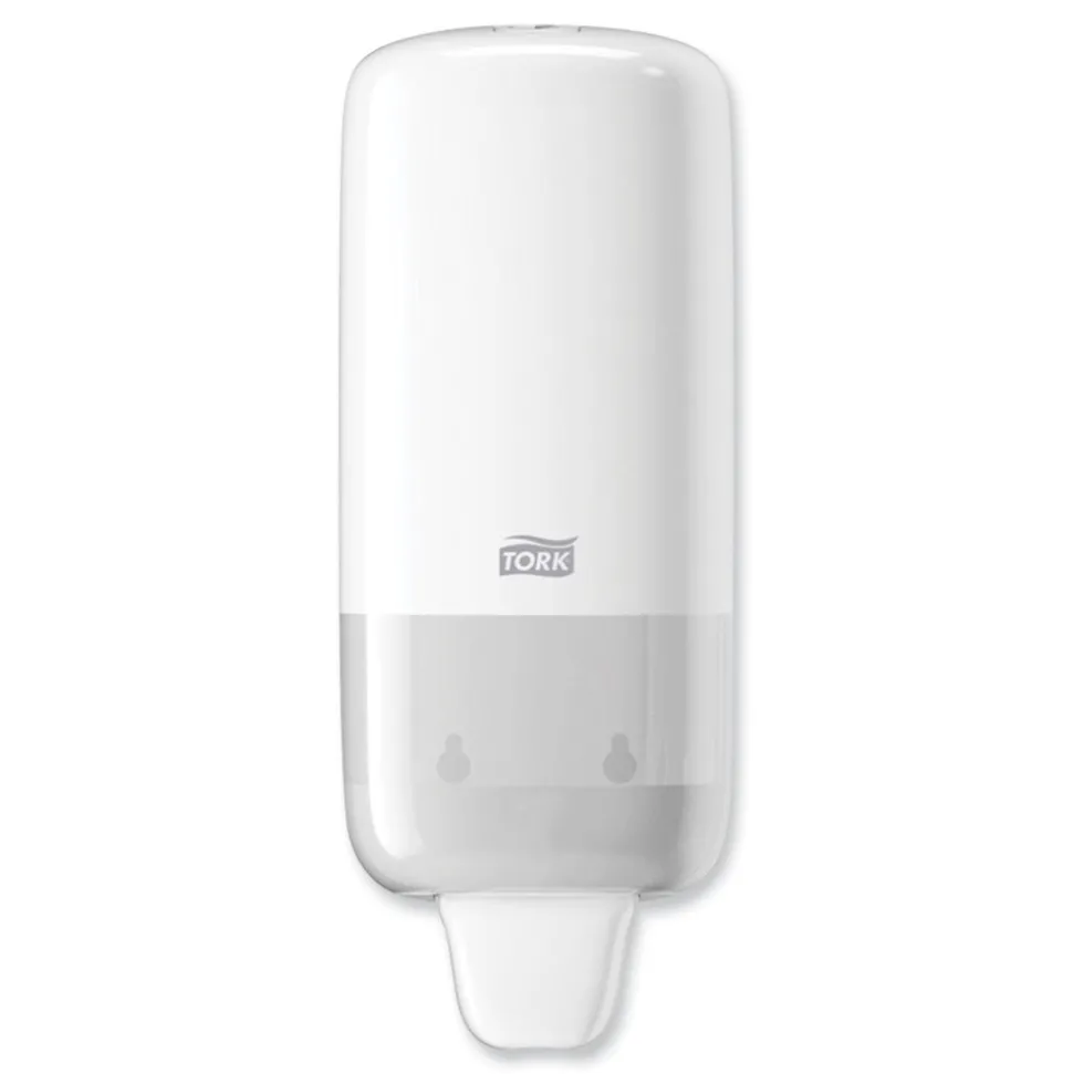 Tork 4.4 in. x 4.5 in. x 11.5 in. Elevation Liquid Skincare Dispenser - White