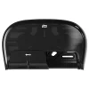 Tork 16.62 in. x 5.25 in. x 9.93 in. High Capacity Bath Tissue Roll Dispenser for OptiCore - Black (1/Carton)