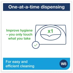 Tork 8.42 in. x 4.22 in. x 5.74 in. Small Bracket Wiper Dispenser - White