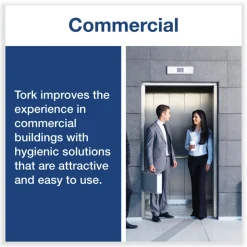 Tork 8.42 in. x 4.22 in. x 5.74 in. Small Bracket Wiper Dispenser - White