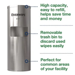 Tork 15 in. x 15 in. x 37.25 in. Stainless Steel Wet Wipe Stand