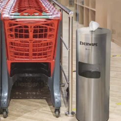 Tork 15 in. x 15 in. x 37.25 in. Stainless Steel Wet Wipe Stand