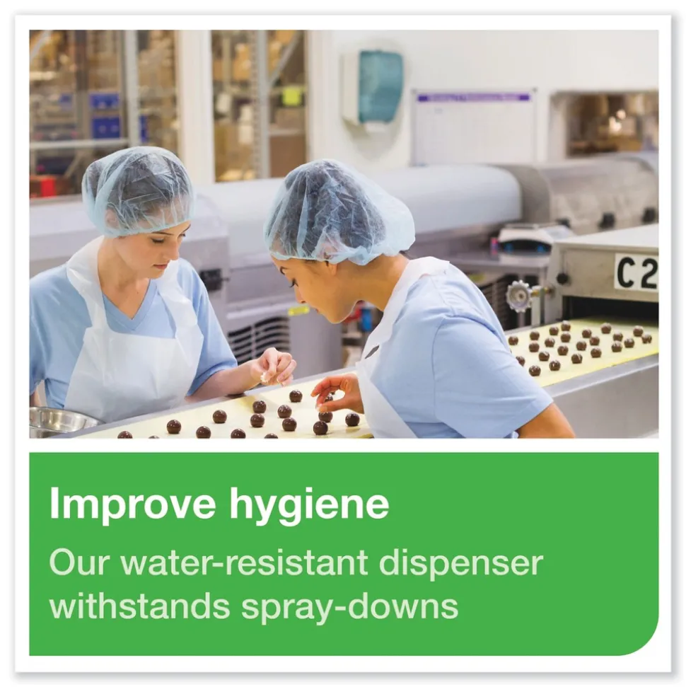 Tork 12.56 in. x 10.57 in. x 18.09 in. Washstation Dispenser - Aqua/White