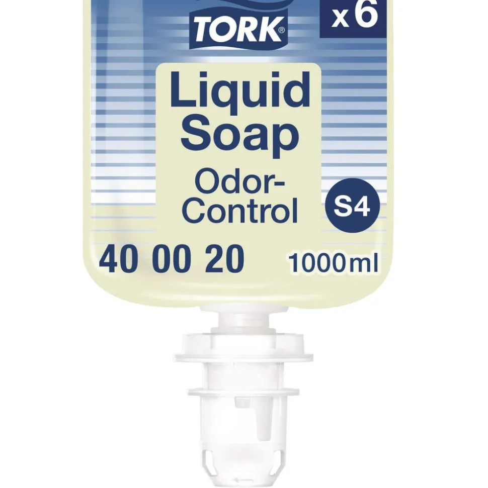 Tork 400020 1L Perfume Free Odor-Control Hand Soap Liquid S4 (6/Carton)