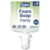 Tork 401800 1L Refill Unscented Clarity Hand Soap - Clear (6/Carton)