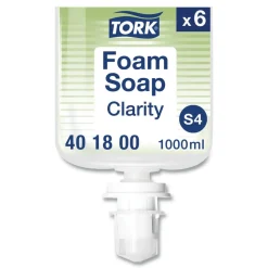 Tork 401800 1L Refill Unscented Clarity Hand Soap - Clear (6/Carton)