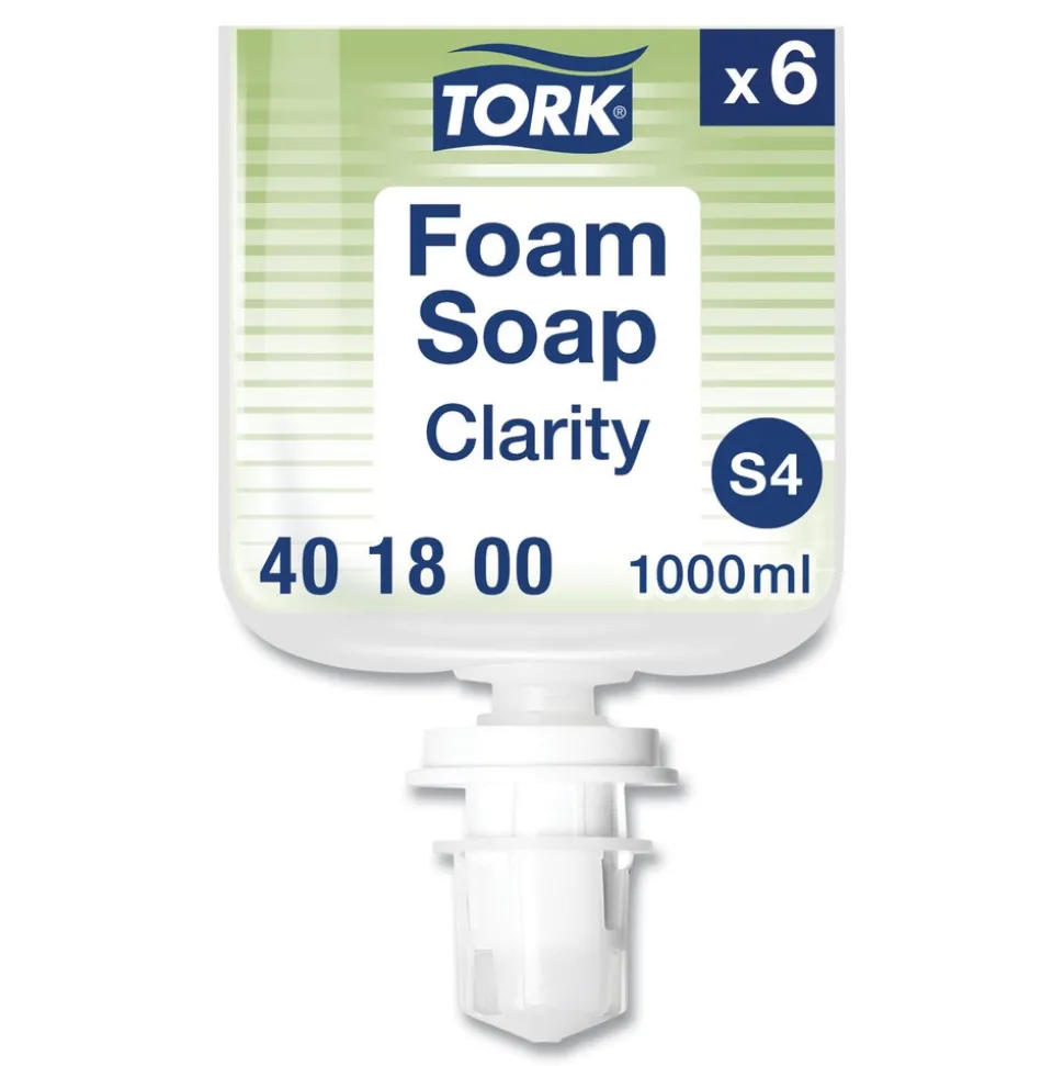 Tork 401800 1L Refill Unscented Clarity Hand Soap - Clear (6/Carton)