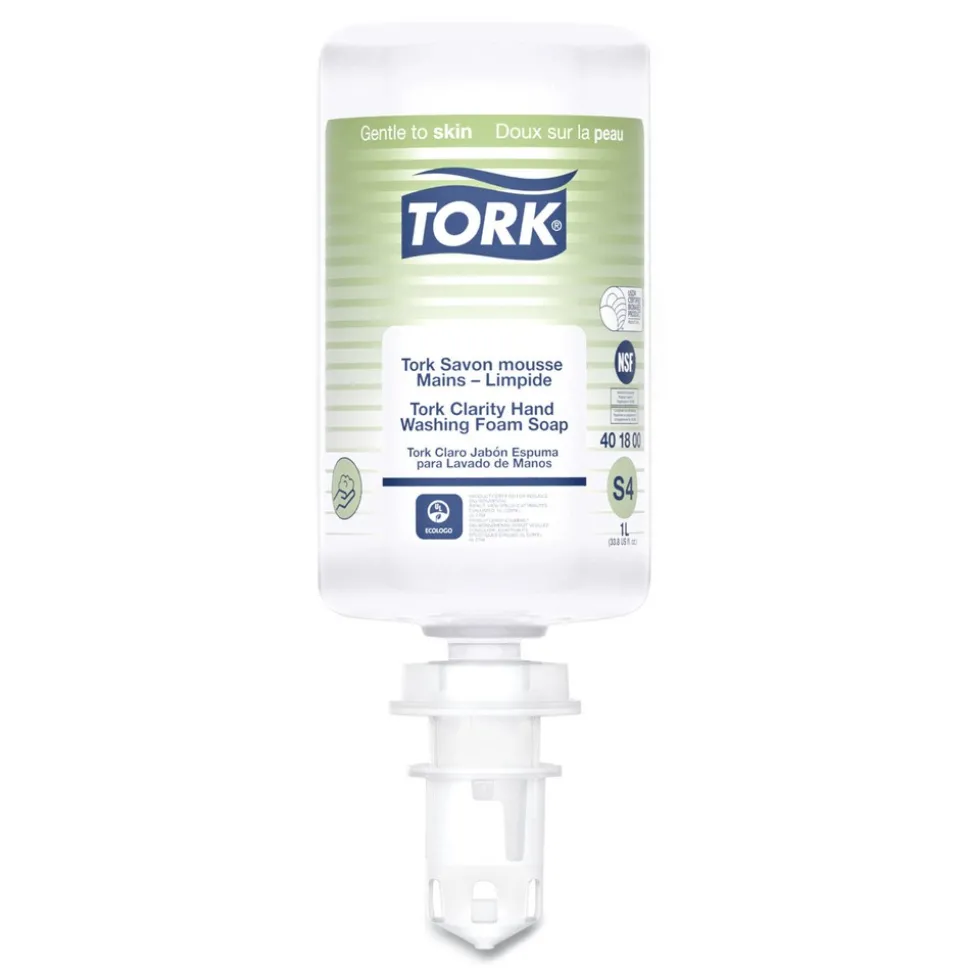 Tork 401800 1L Refill Unscented Clarity Hand Soap - Clear (6/Carton)