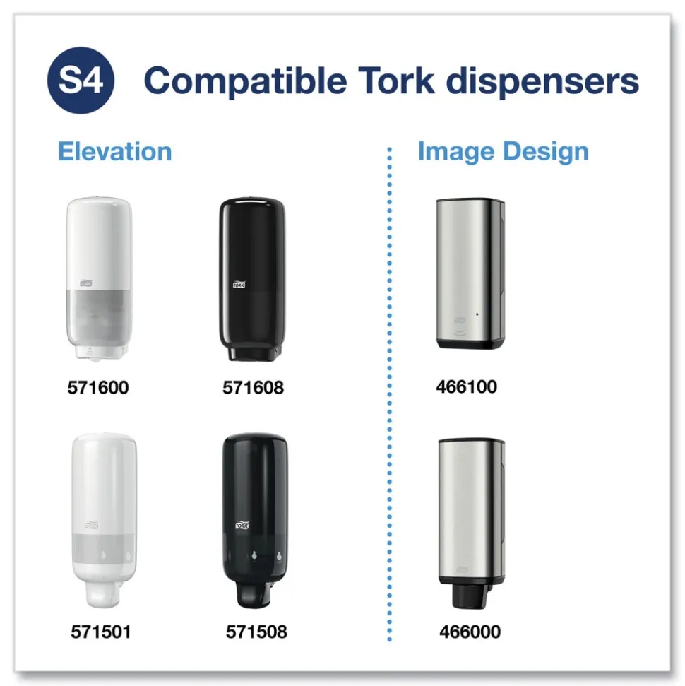 Tork 401800 1L Refill Unscented Clarity Hand Soap - Clear (6/Carton)