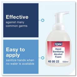 Tork 18 oz. Pump Bottle Unscented Alcohol Foam Hand Sanitizer (6/Carton)