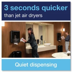 Tork 552538 PeakServe Continuous 14.44 x 3.97 x 19.3 Hand Towel Dispenser - Black