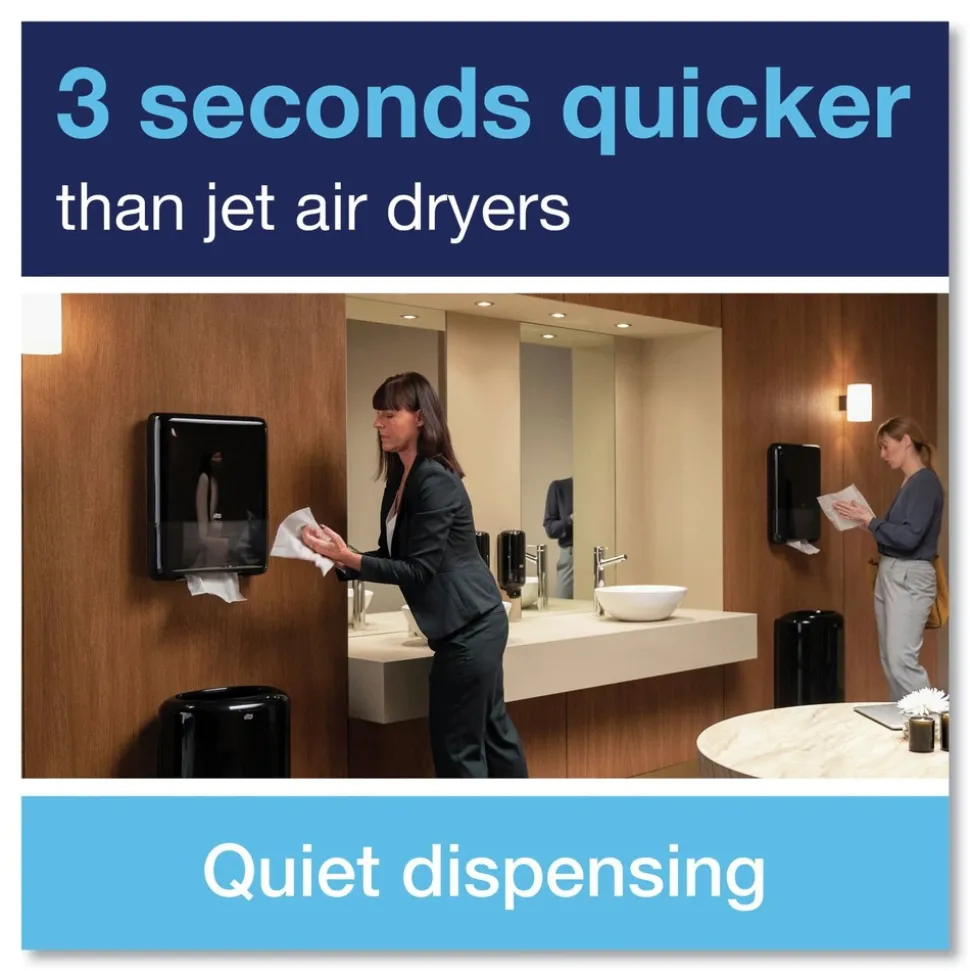 Tork 552538 PeakServe Continuous 14.44 x 3.97 x 19.3 Hand Towel Dispenser - Black