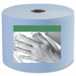 Tork 450304 1-Ply 11.1 in. x 800 ft. Heavy-Duty Paper Wiper - Blue