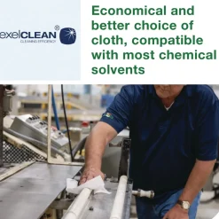 Tork 500176 1-Ply 8.3 in. x 16.1 in. Light Duty Cleaning Cloth Pop Up Box - White (10/Carton)