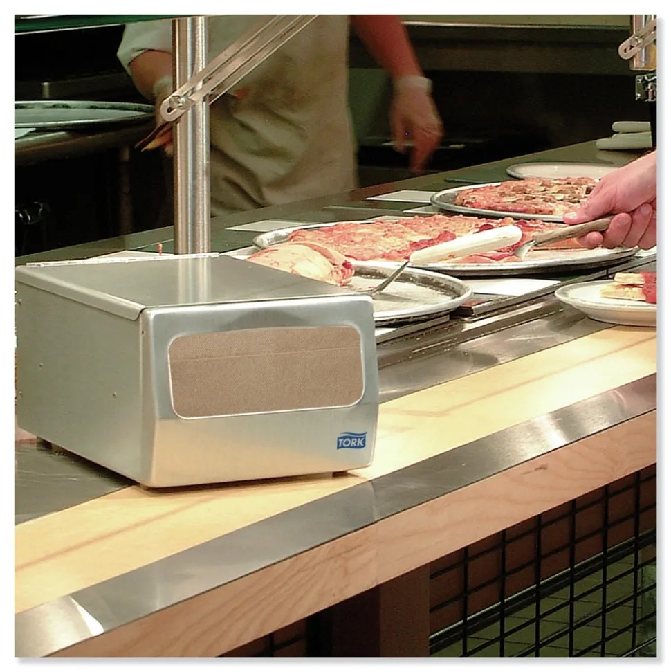 Tork 1 Ply 13 in. x 12 in. Masterfold Dispenser Napkins - Natural (6000/Carton)