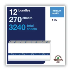 Tork 105066 1-Ply 7.91 in. x 8.85 in. PeakServe Continuous Hand Towel - White (12/Carton)