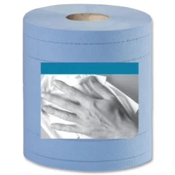 Tork 13244101 4-Ply 11 in. x 15.75 in. Unscented Industrial Paper Wiper - Blue (2/Carton)