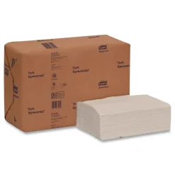 Tork 100990 2-Ply 6.5 in. x 8.5 in. Xpressnap Interfold Dispenser Napkins - White (12/Carton)