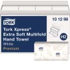 Tork 101298 2-Ply 9.12 x 12.8 Xpress Extra Soft Multifold Towel - White (16/Carton)