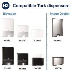 Tork 101298 2-Ply 9.12 x 12.8 Xpress Extra Soft Multifold Towel - White (16/Carton)