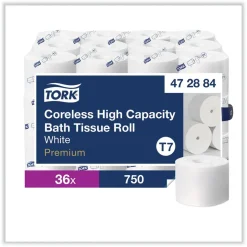 Tork 472884 2-Ply Coreless High Capacity Bath Tissue - White (36/Carton)