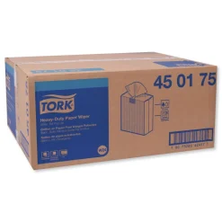 Tork 1 Ply Heavy-Duty Paper Wiper - Unscented, White (900/Carton)
