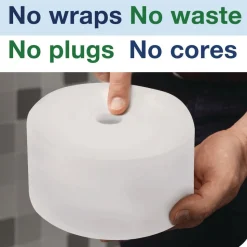 Tork 472887 2-Ply OptiServe High-Capacity Coreless Toilet Paper - White (18/Carton)