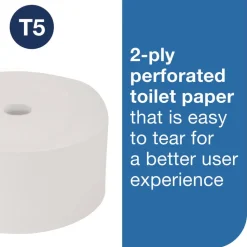 Tork 472887 2-Ply OptiServe High-Capacity Coreless Toilet Paper - White (18/Carton)