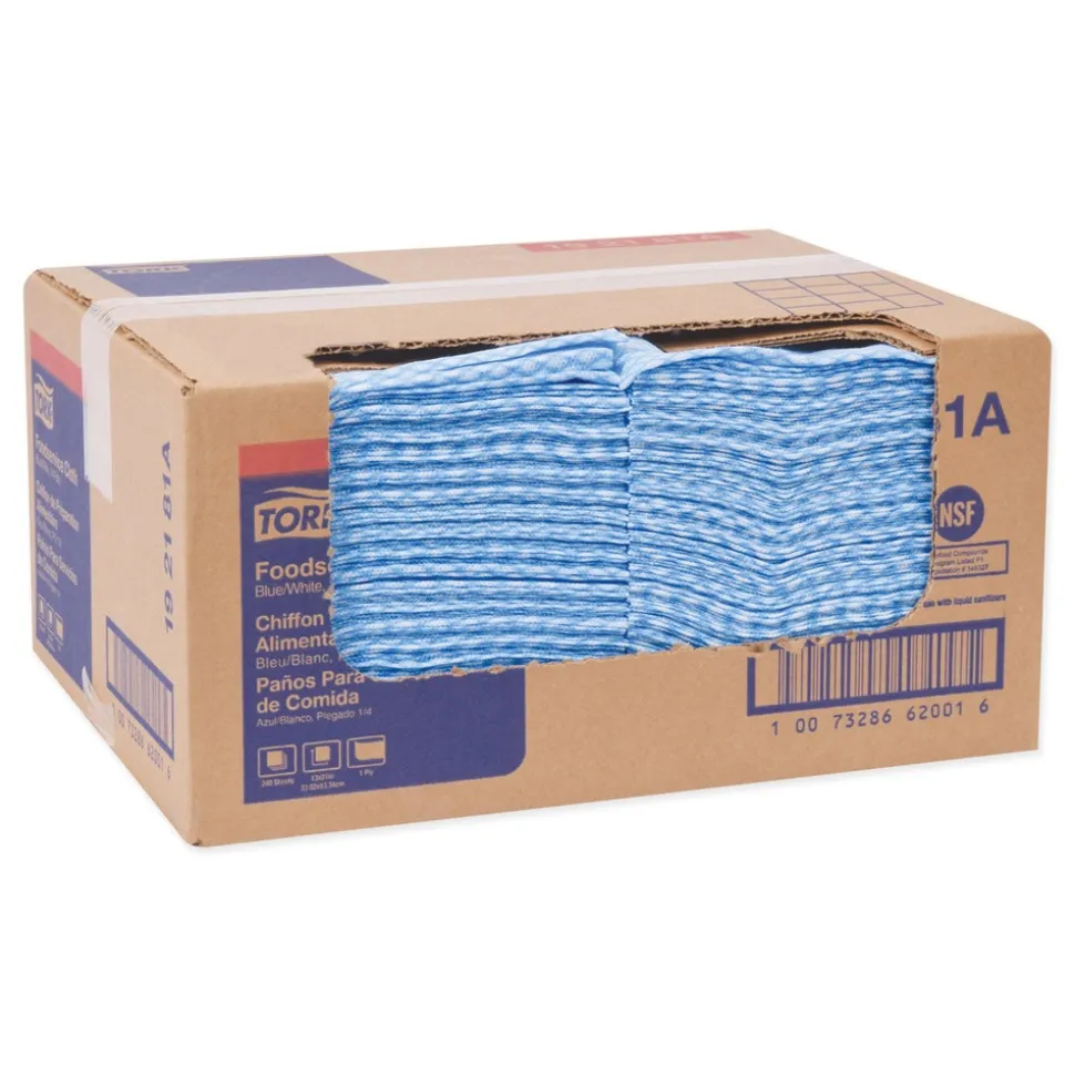 Tork 13 x 21 Foodservice Cloth - Blue (240/Carton)