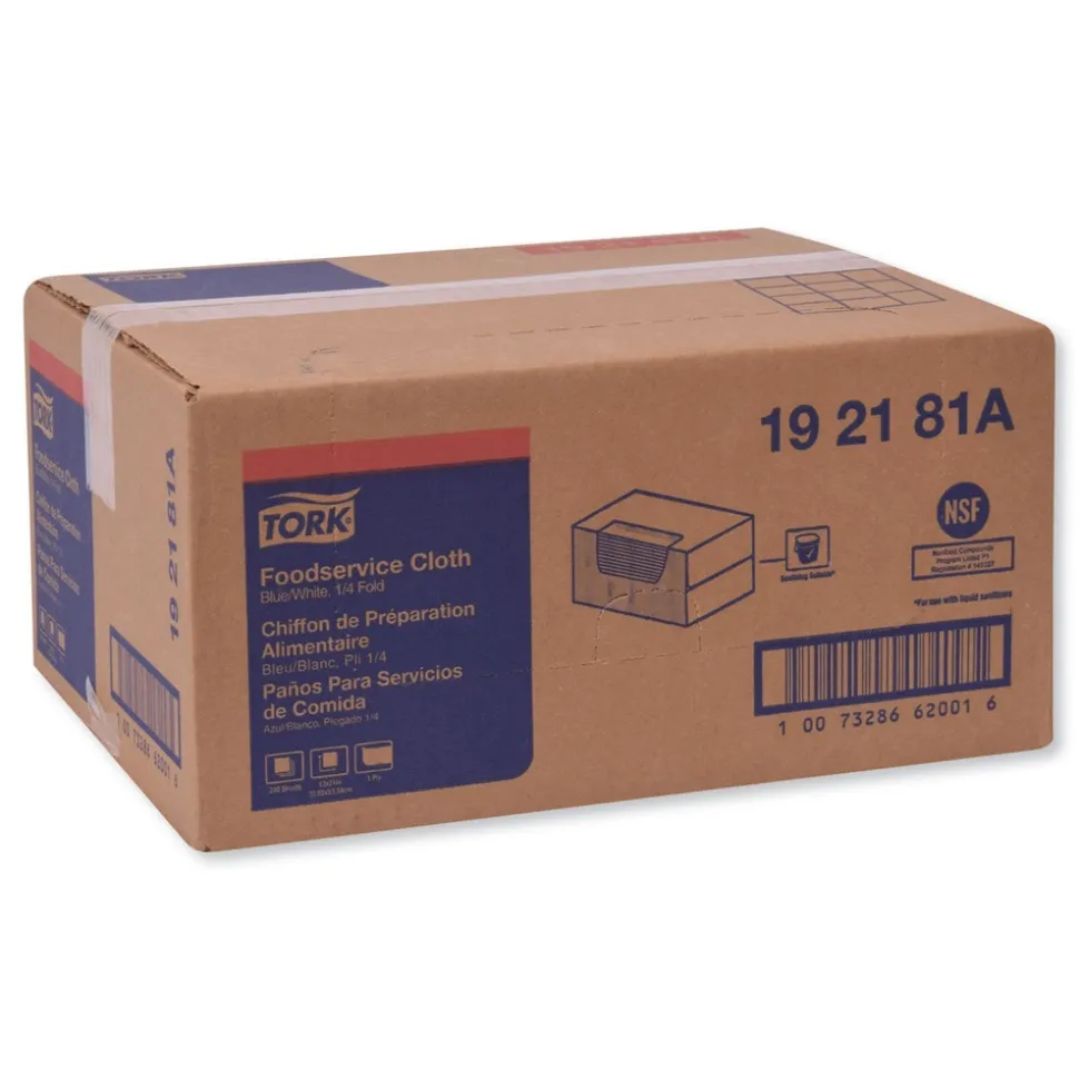 Tork 13 x 21 Foodservice Cloth - Blue (240/Carton)