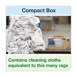 Tork 16.34 x 14 1-Ply Industrial Cleaning Cloths - Gray (210/Carton)