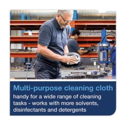 Tork 16.34 x 14 1-Ply Industrial Cleaning Cloths - Gray (210/Carton)